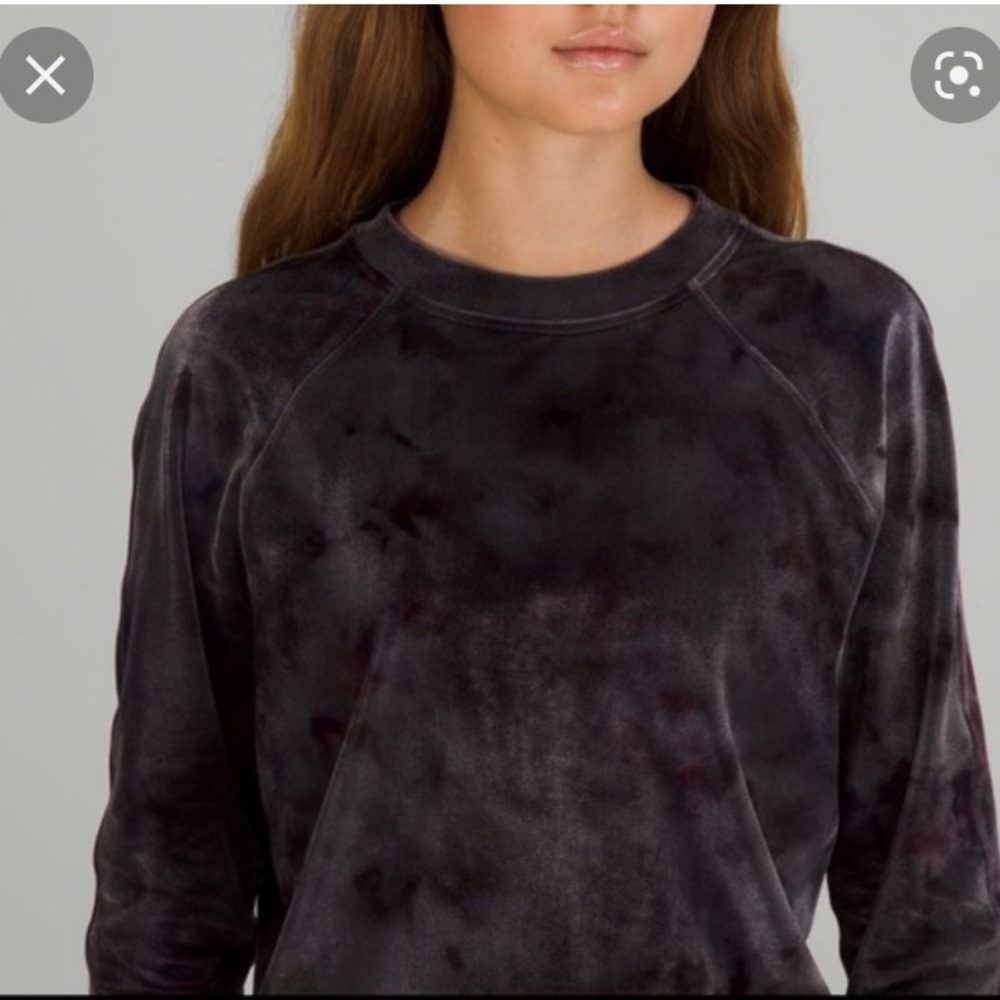 NWT Warm down crew *velour